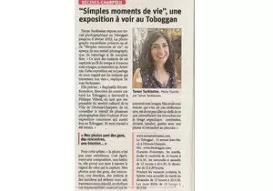 Le Progrès, Article sur l'exposition Simples moments de Vie, 2021
