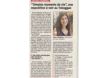Le Progrès, Article sur l'exposition Simples moments de Vie, 2021
